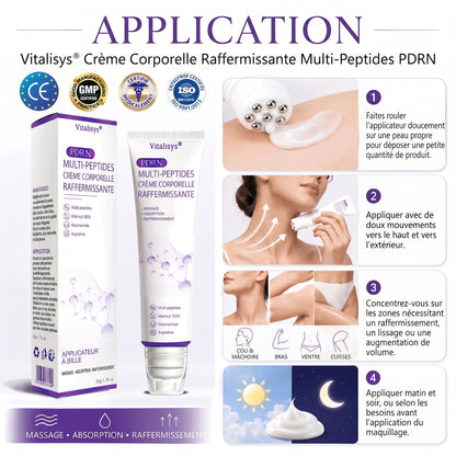 30 % RABATT🎁✨ Vitalisys® PDRN Multi-Peptid Körpercreme mit Massage-Roller – Feuchtigkeit, Straffung und ein ebenmäßigeres Hautbild.