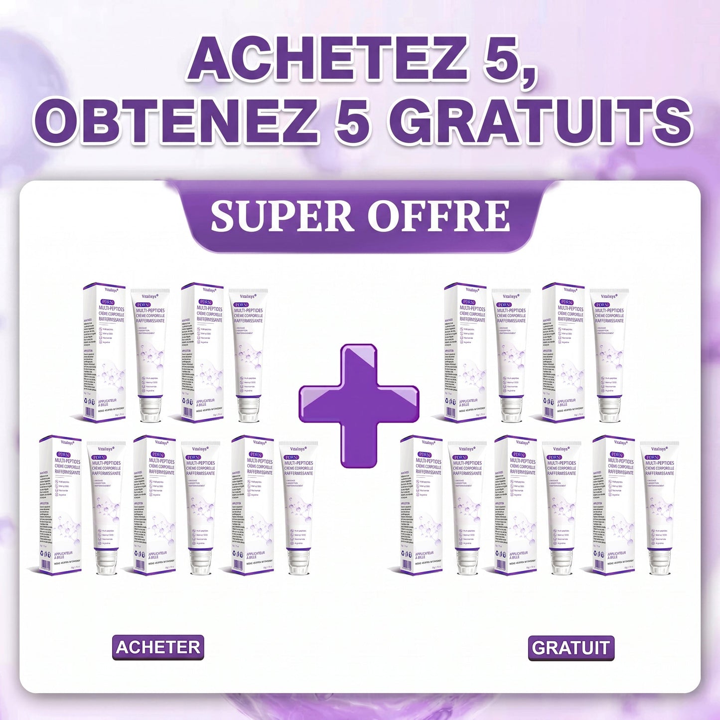 30 % RABATT🎁✨ Vitalisys® PDRN Multi-Peptid Körpercreme mit Massage-Roller – Feuchtigkeit, Straffung und ein ebenmäßigeres Hautbild.