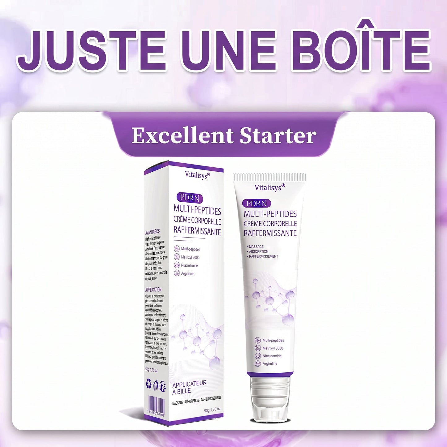 30 % RABATT🎁✨ Vitalisys® PDRN Multi-Peptid Körpercreme mit Massage-Roller – Feuchtigkeit, Straffung und ein ebenmäßigeres Hautbild.