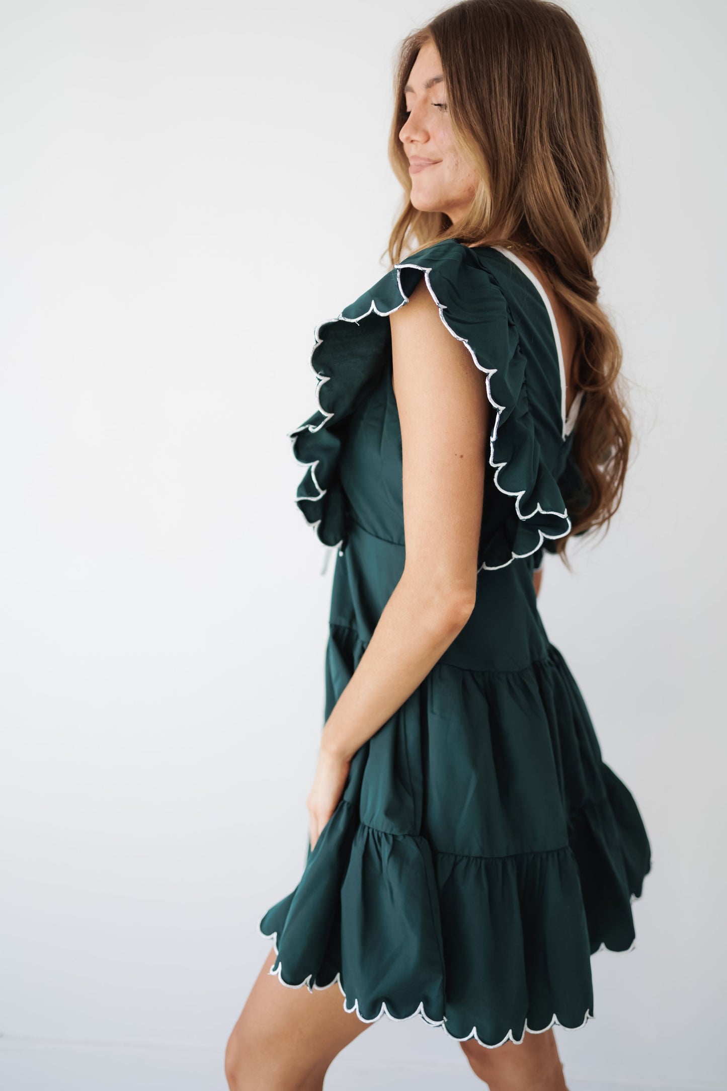 Paisley-Kleid – Hunter Green – ENDGÜLTIGER AUSVERKAUF