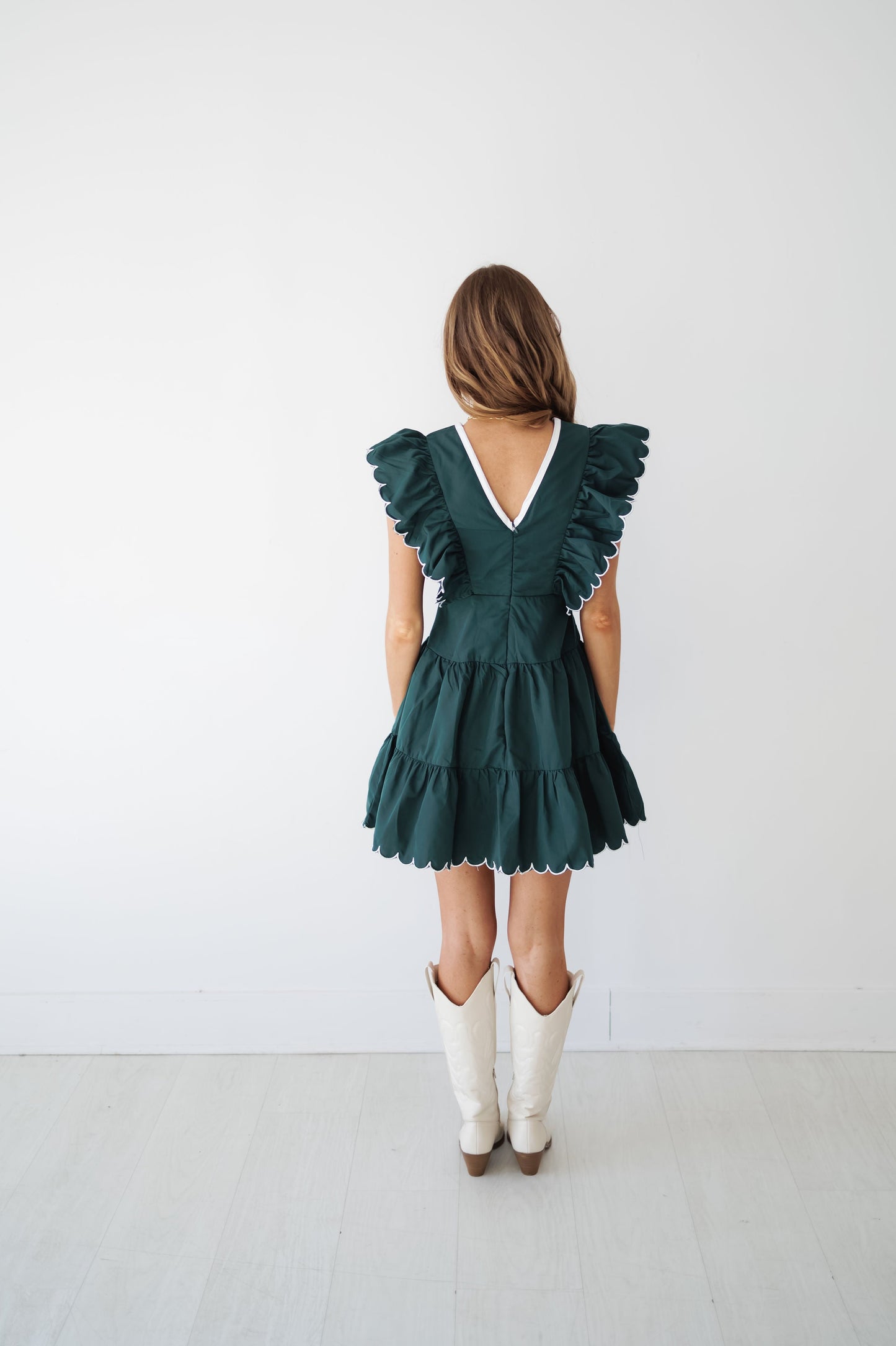 Paisley-Kleid – Hunter Green – ENDGÜLTIGER AUSVERKAUF