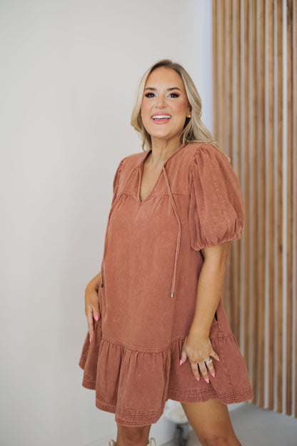 Riley-Kleid – Rust – ENDGÜLTIGER AUSVERKAUF