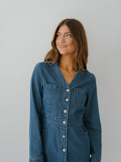 Simone Denimkleid – ENDGÜLTIGER AUSVERKAUF