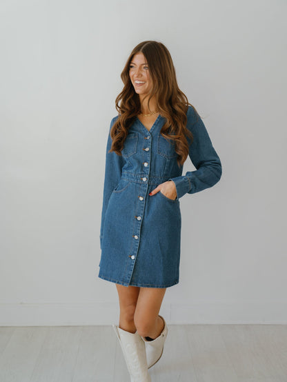 Simone Denimkleid – ENDGÜLTIGER AUSVERKAUF